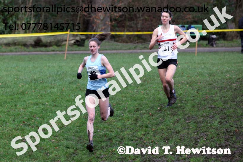 Womens under-20 Northern Cross Country Champs., Witton Park, Blackburn. Photo: David T. Hewitson/Sports for All Pics